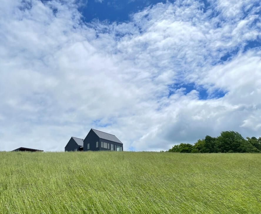 A view from the surrounding fields.