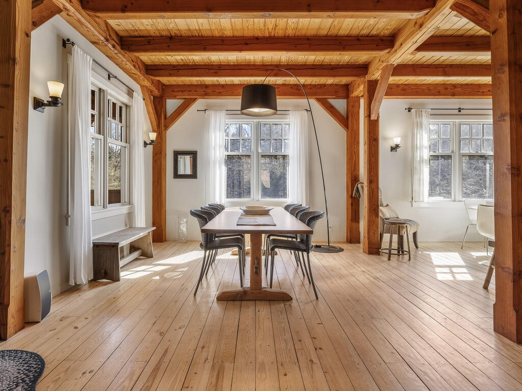 The Dining area had no lights before so sconces and a Twiggy floor lamp were added.