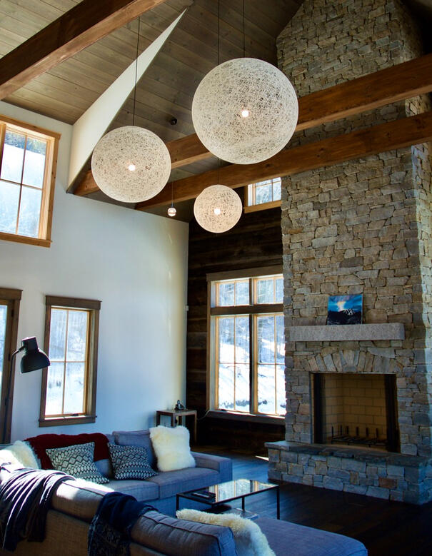 Getaway - A mid-century-modern retreat, lit on a grand scale.